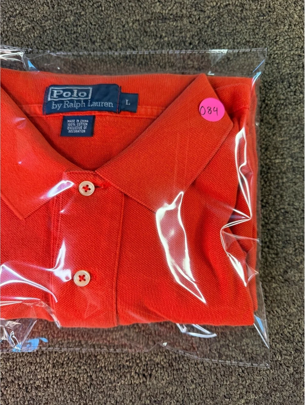 Polo Ralph Lauren Men’s L Red Polo Shirt Blue Pony